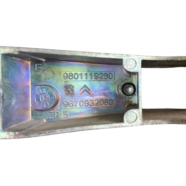 Suporte Maçaneta Externa Dianteira Esquerda Peugeot Citroen Prateado