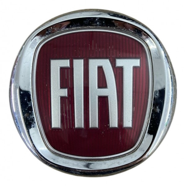 Emblema Vermelho Tampa Traseira Fiat 51804366