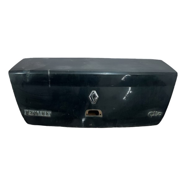 Tampa Traseira Renault Clio Sedan 2004 Original Com Detalhe Preto