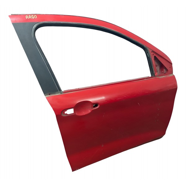 Porta Dianteira Direita Fiat Argo 2020 Dianteira Direita Vermelho