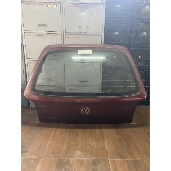 Tampa Traseira Porta Malas Vw Gol G2 Bola 1994 A 1998 1999 Vermelho