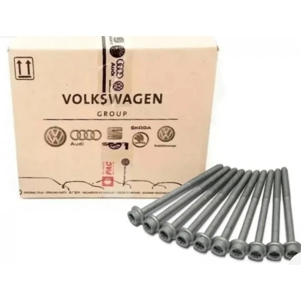 Parafuso Cabeçote Fox Gol Kombi Golf Original Vw 10 Peças