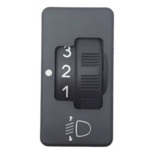 Botão Regulador Altura Farol Citroen Xsara Picasso 01 A 2011 Preto