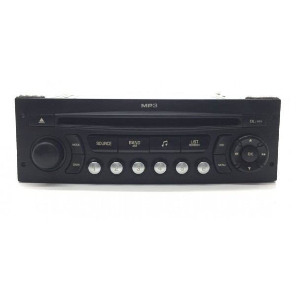 Rádio Cd Mp3 Peugeot 307 Citroen C4 Original 96649344xt