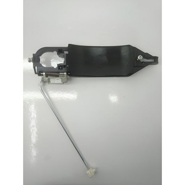 Acabamento Maçaneta Externa Traseira Esquerda Mobi 2021 Preto Dianteira