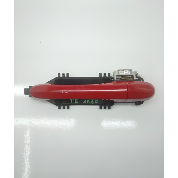Maçaneta Externa Traseira Esquerda Argo 2019 Original Vermelho Traseira