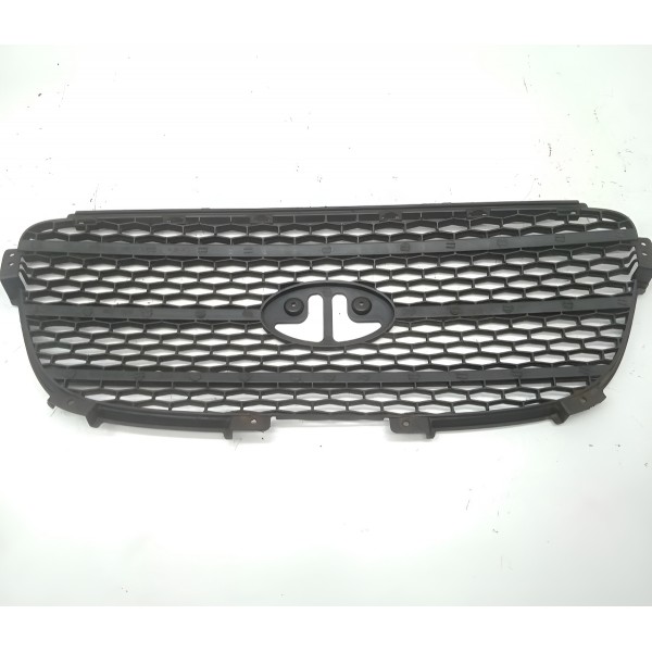 Grade Parachoque Dianteiro Central Kia Picanto 2007 Original Brilhante