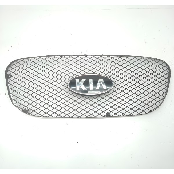 Grade Parachoque Dianteiro Central Kia Picanto 2007 Original Preto