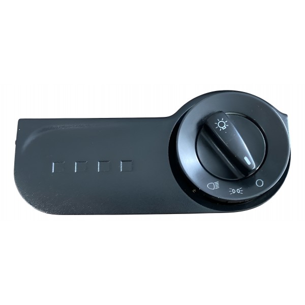 Moldura Chave Luz Farol/ Vw/ Gol/ Parati/ G4/ 2008/ 2010 Preto