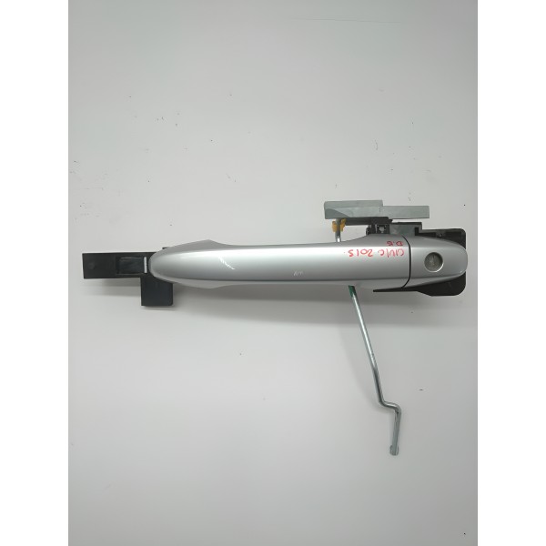 Maçaneta Externa Dianteira Esquerda Civic 2015 Original Prateado