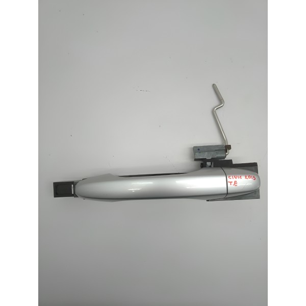 Maçaneta Externa Porta Traseira Esquerda Civic 2015 Original Prateado