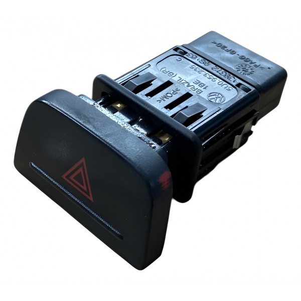 Botão Pisca Alerta Gol Voyage Saveiro G5 2009 2010 2011 2012 Preto